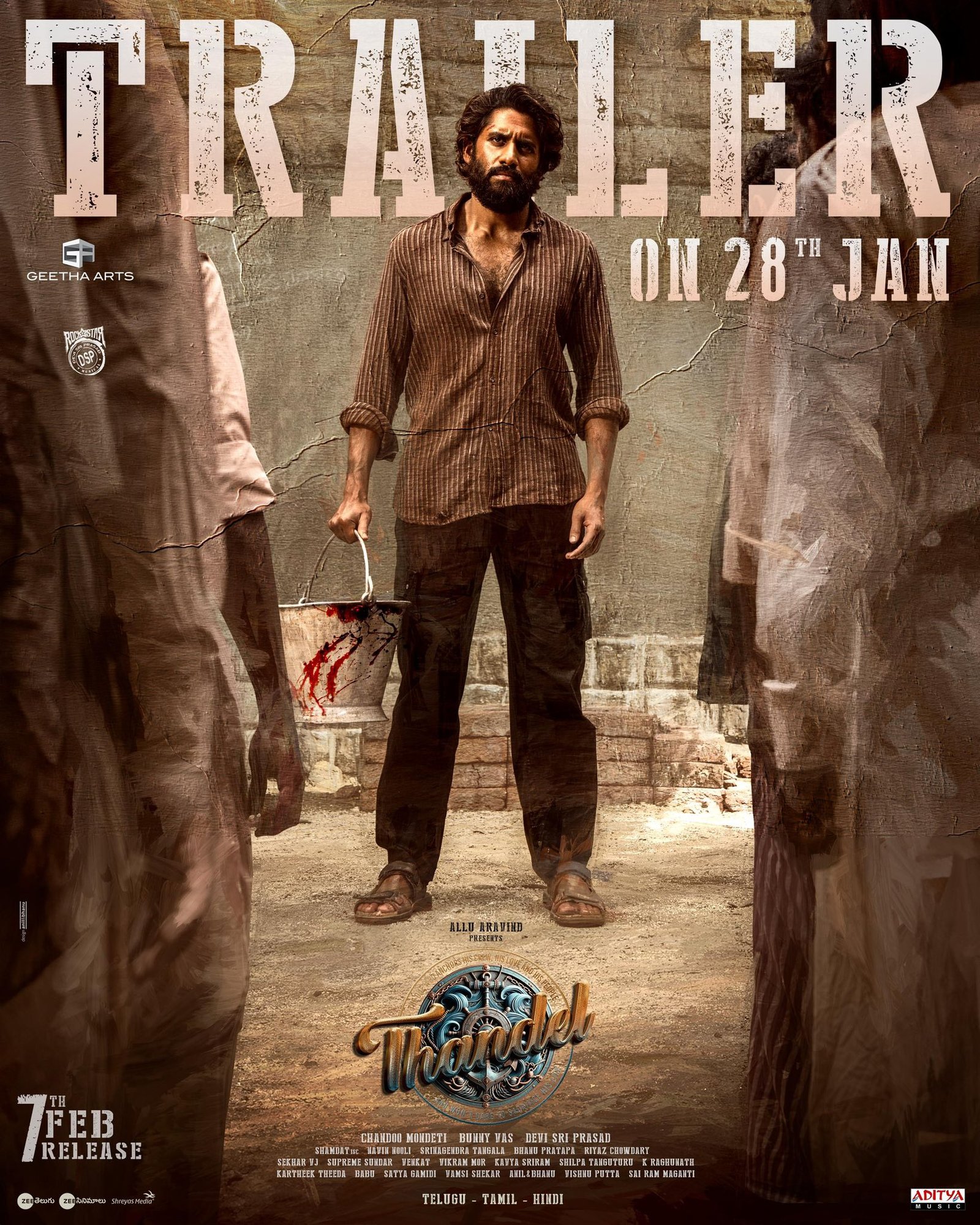 Thandel Movie Trailer Release Date