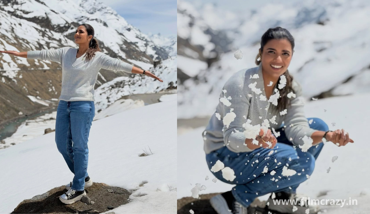 மணாலி கொட்டும் பனியில் நடிகை ஐஸ்வர்யா ராஜேஷ்! லேட்டஸ்ட் படங்கள்